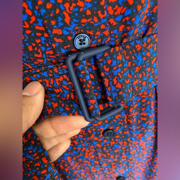 Kenzo Belted Silk Dress Micro Camo Pockets - Picture 7 of 16